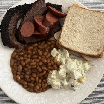 Maybells BBQ - Briskets, sausage, baked beans, potato salad, and bread. - Barbeque Near Me - Murrieta, California Maybells BBQ - Briskets, sausage, baked beans, potato salad, and bread. - Barbeque Near Me - Murrieta, California
