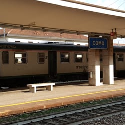Stazione Como San Giovanni - Waiting for our train to Lugano, Switzerland in Como, Italy