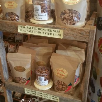 Potter Country Store - Different flavored pecans - Gift Shops Near Me - Schulenburg, Texas Potter Country Store - Different flavored pecans - Gift Shops Near Me - Schulenburg, Texas