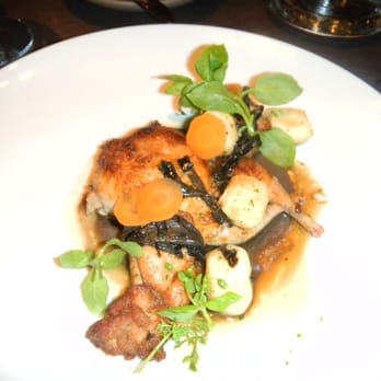 Prospect - Roasted Quail- gnocchi, crispy veal sweetbreads, black chanterelles - New American Near Me - San Francisco, California Prospect - Roasted Quail- gnocchi, crispy veal sweetbreads, black chanterelles - New American Near Me - San Francisco, California