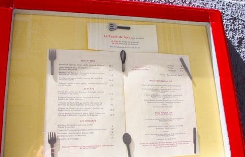 Menu photo 5 La Table du Fort Marseille, 13