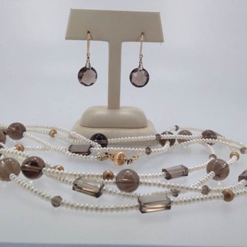 Gasper's Jewelers - Smoky quartz with fresh water pearls - Jewelry Near Me - Monterey, California Gasper's Jewelers - Smoky quartz with fresh water pearls - Jewelry Near Me - Monterey, California