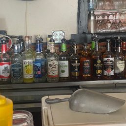 This is their back bar. That cooler you see...that's their ice bin. This is their back bar. That cooler you see...that's their ice bin.