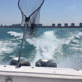 Storm Warning Chicago Fishing Charters - Back of the boat - Fishing Near Me - Chicago, Illinois