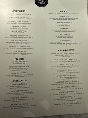 Menu photo 1 Costa Med Bistro + Wine Key Biscayne, FL