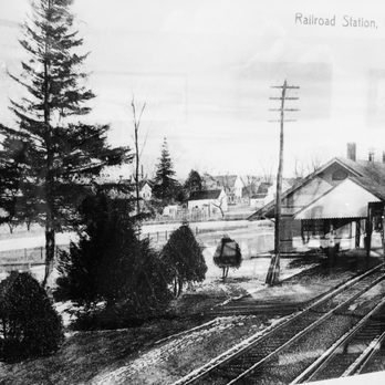 Shanks Waterfront Dining - Old Photo of Clinton Railroad Station - New American Near Me - Clinton, Connecticut