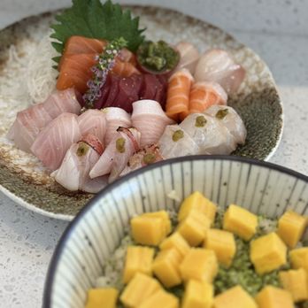 Akinori Sushi - My sashimi come with special rice was so yummy. - Japanese Near Me - Pasadena, California