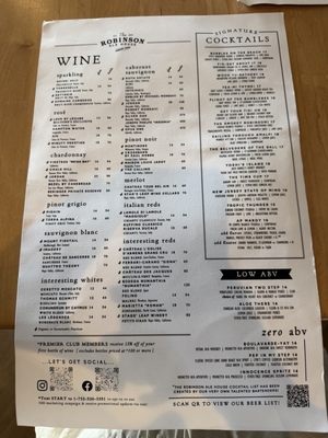Menu photo 2 The Robinson Ale House Asbury Park, NJ Menu photo 2 The Robinson Ale House Asbury Park, NJ