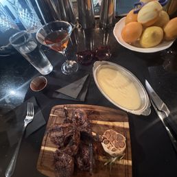 Lamb chops & pomme puree Lamb chops & pomme puree