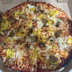 12" Italian Sausage, Onion and Banana Pepper
