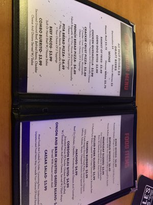 Menu photo 2 King Street Bar and Oven Seattle, WA