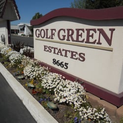 Golf Green Mobile Home Estates - The entrance to Golf Green Estates on Florin Road