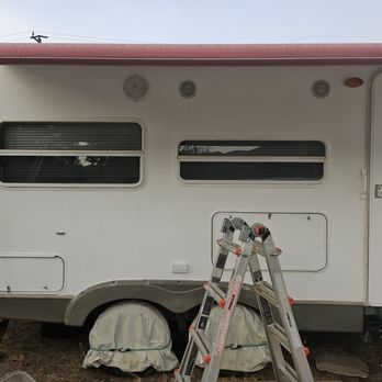 M & C Forklift - First coat of Gel Coat on the travel trailer. - Auto Parts & Supplies Near Me - Anaheim, California M & C Forklift - First coat of Gel Coat on the travel trailer. - Auto Parts & Supplies Near Me - Anaheim, California
