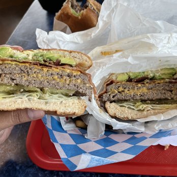 Legends Classic Diner - Double bacon avocado cheese burger - American Near Me - Glendora, California