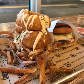 BurgerFi - Half fries and half onion rings! - Hot Dogs Near Me - Doral, Florida BurgerFi - Half fries and half onion rings! - Hot Dogs Near Me - Doral, Florida