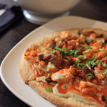 SunCafe - Buffalo cauliflower pizza - Vegan Near Me - Studio City, California SunCafe - Buffalo cauliflower pizza - Vegan Near Me - Studio City, California