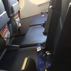 Spirit Airlines - They upgraded their seats to these black ones. More leg room. If your seat isn't this, you're on an older plane.