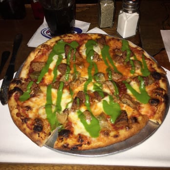 Gleason's - Fresh mozz, pesto, meatballs, and roasted garlic. - Pizza Near Me - Peekskill, New York Gleason's - Fresh mozz, pesto, meatballs, and roasted garlic. - Pizza Near Me - Peekskill, New York