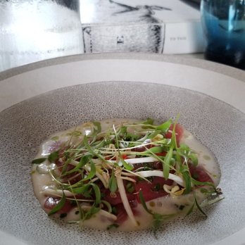 Common Lot - Tuna sashimi with Thai coconut milk and Fresno chili - New American Near Me - Millburn, New Jersey