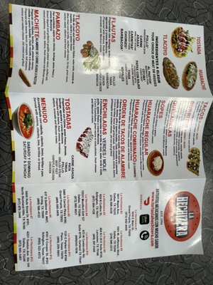 Menu photo 1 La Hechizera Tortas - Garland Garland, TX
