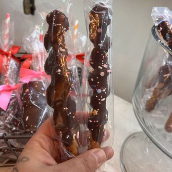 Society Bakery And Cafe - Caramel pretzel wands - Custom Cakes Near Me - Sebastopol, California