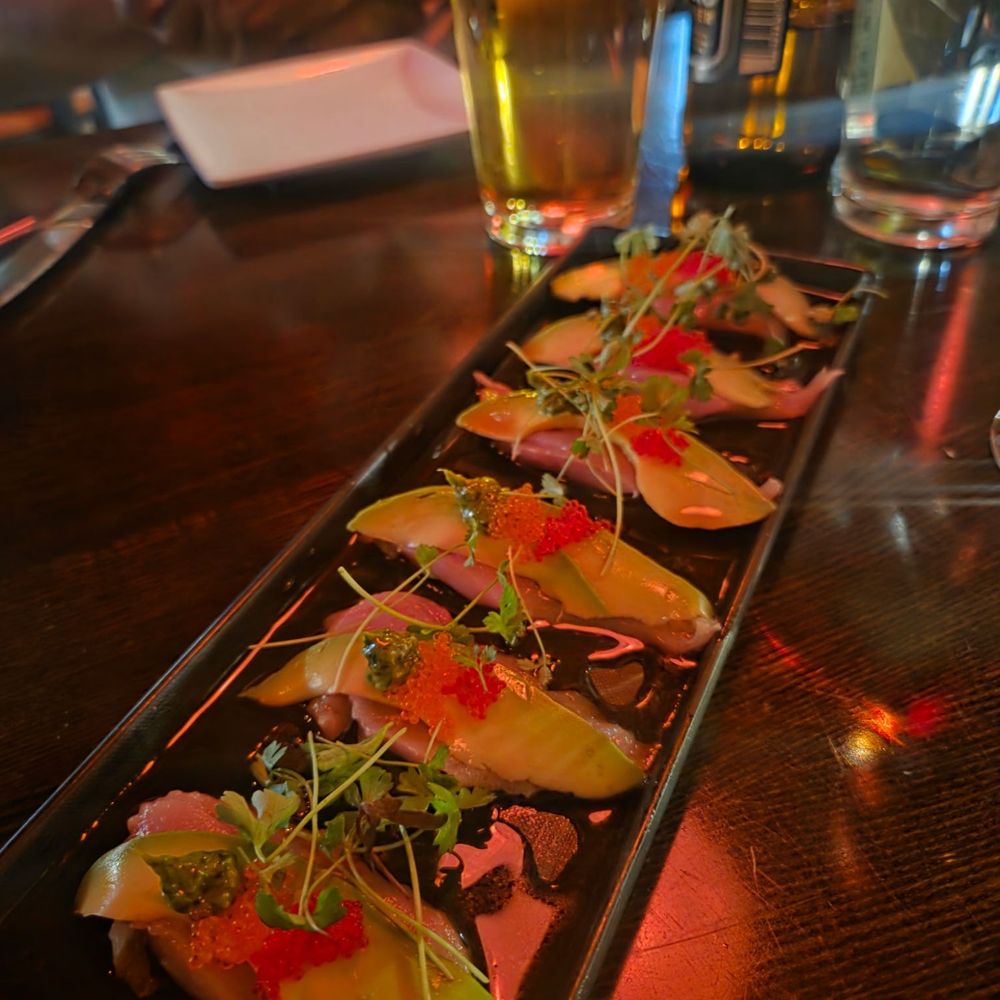 Yellowfin carpaccio Yellowfin carpaccio