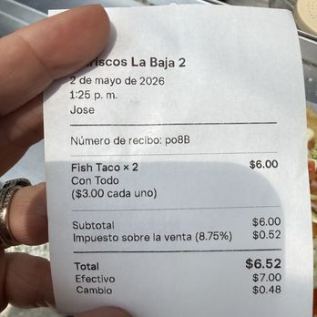 Mariscos la baja - I paid six dollars for two huge tacos that were extremely fresh and tasted amazing. My mind is blown. - Seafood Near Me - San Marcos, California