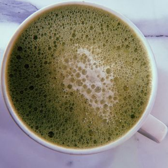 Crown & Press - Matcha with Toasted Marshmallow syrup - Art Galleries Near Me - Hamilton, Ontario
