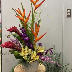 Coram Florist - Tropical Arrangement 'Limited availability' by Coram Florist
