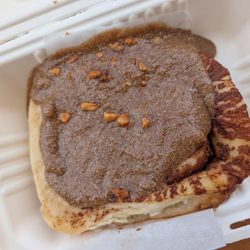 Banana Macnut Cinnamon Roll