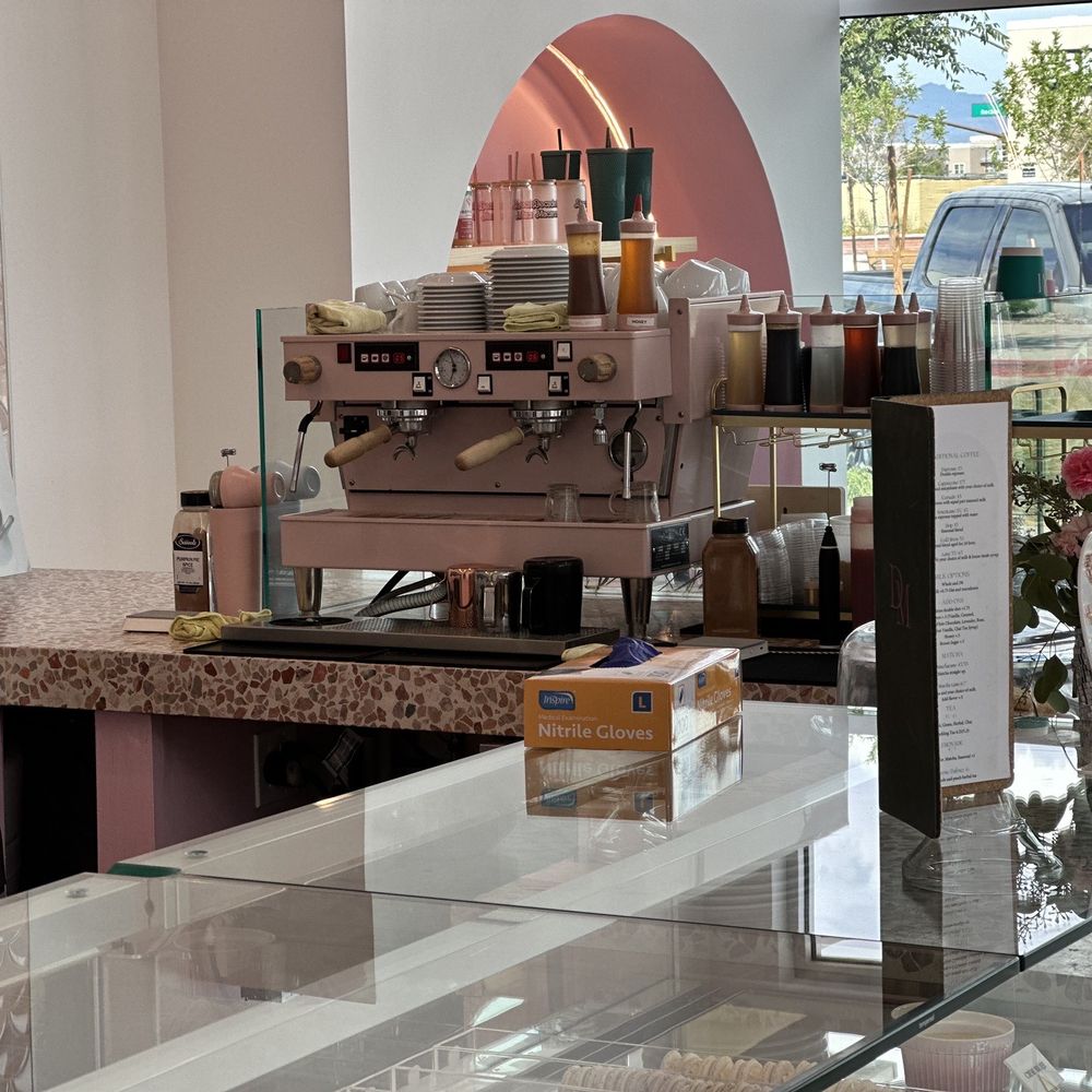 Decadent Macaron - The pink coffee machine! - Macarons Near Me - Gilbert, Arizona