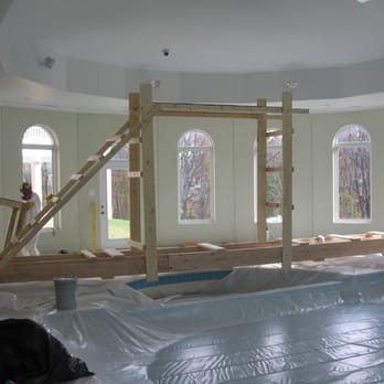 MoldGone - Mold remediation on an indoor pool with a tall ceiling - Damage Restoration Near Me - Columbia, Maryland