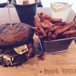 Paleo burger and sweet potato fries Paleo burger and sweet potato fries