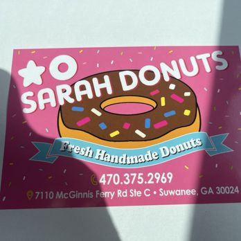 Sarah Donuts - Donuts Near Me - Suwanee, Georgia