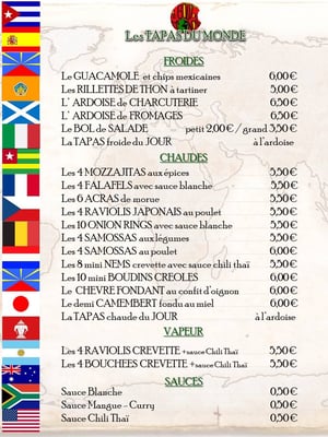 Menu photo 5 Au Goût du Monde Aix en Provence, 13 Menu photo 5 Au Goût du Monde Aix en Provence, 13