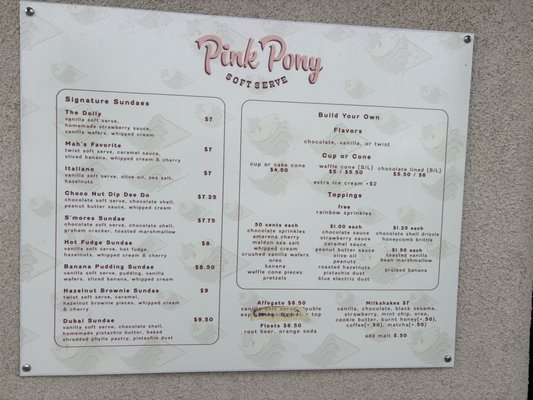 Menu photo 1 Pink Pony Soft Serve Albuquerque, NM Menu photo 1 Pink Pony Soft Serve Albuquerque, NM