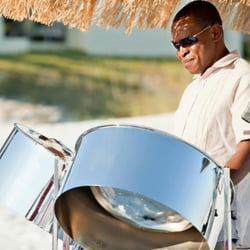 RythmTrail Steel Drum Band - Steel drum player at beach wedding Pensacola FL.