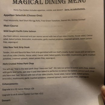 Back Room Steakhouse - MD Menu - Steakhouses Near Me - Apopka, Florida