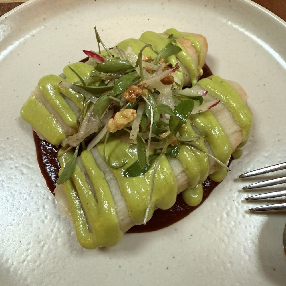 Twelvemonth - Tamales with strawberry mole - Vegan Near Me - Burlingame, California Twelvemonth - Tamales with strawberry mole - Vegan Near Me - Burlingame, California