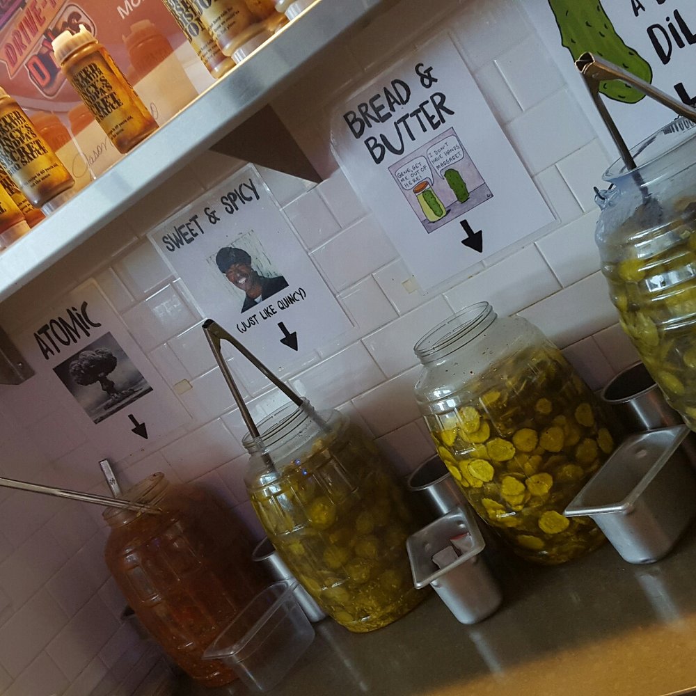Twisted Root Burger - Their popular pickle bar - Burgers Near Me - Irving, Texas Twisted Root Burger - Their popular pickle bar - Burgers Near Me - Irving, Texas