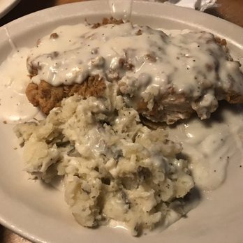 Texas Roadhouse - Chicken fried chicken, mashed potatoes all topped with creamy gravy. Oh my! Comfort food, heavenly. I was doing my happy dance as I ate. - Barbeque Near Me - Tucson, Arizona Texas Roadhouse - Chicken fried chicken, mashed potatoes all topped with creamy gravy. Oh my! Comfort food, heavenly. I was doing my happy dance as I ate. - Barbeque Near Me - Tucson, Arizona
