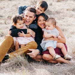 Elite Pediatric Dentistry - Dr. Ambrosio with her husband, Andrew and their children, Bennett, Amelie and Harper.