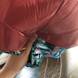 Party City - Picture of under inflated main character balloon. This balloon was to be the centerpiece :(