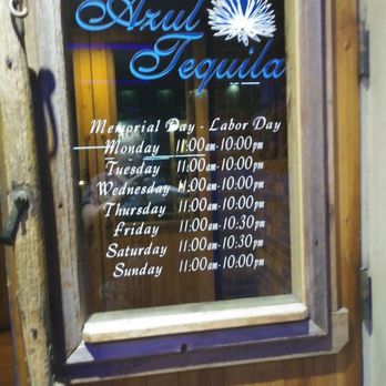 Azul Tequila - Hours - Mexican Near Me - St. Joseph, Michigan