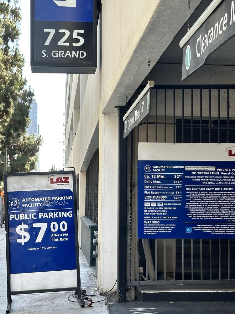 LAZ PARKING Updated April 2025 29 Reviews 725 S Grand Ave, Los