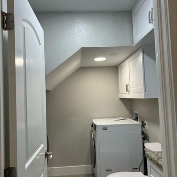 Finest Builders - They created a new half bath and laundry under our stair space. - General Contractors Near Me - Novato, California Finest Builders - They created a new half bath and laundry under our stair space. - General Contractors Near Me - Novato, California