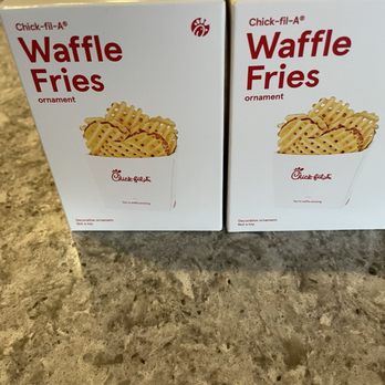 Chick-fil-A - This year's waffle fry Christmas ornament. Had to buy three so everyone has one. - Fast Food Near Me - Port Charlotte, Florida Chick-fil-A - This year's waffle fry Christmas ornament. Had to buy three so everyone has one. - Fast Food Near Me - Port Charlotte, Florida