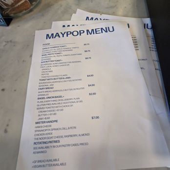 Maypop Coffee & Garden Shop - Food menu - Coffee & Tea Near Me - Webster Groves, Missouri