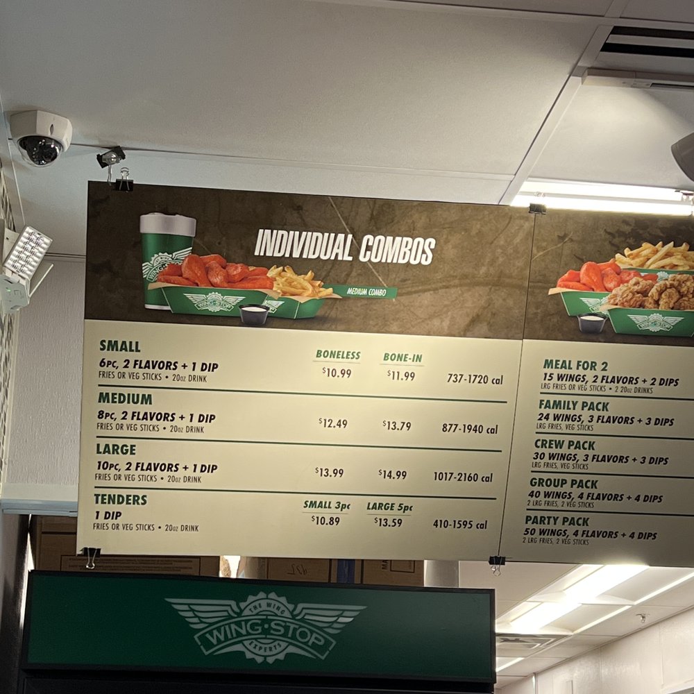 Wingstop - Wrong price in comparison to what they charged me. - Chicken Wings Near Me - Phoenix, Arizona