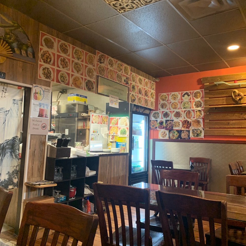 Pictures of menu items and Order/Pick-Up counter